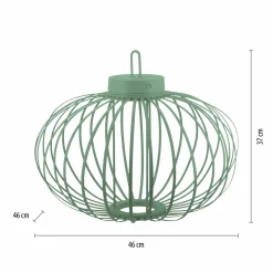 JUST LIGHT LED-Akku-Tischleuchte 1flg grün