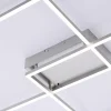 JUST LIGHT LED-Deckenleuchte 2flg silberfarben