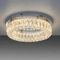 JUST LIGHT LED-Deckenleuchte 1flg silberfarben