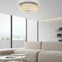 JUST LIGHT LED-Deckenleuchte 1flg silberfarben