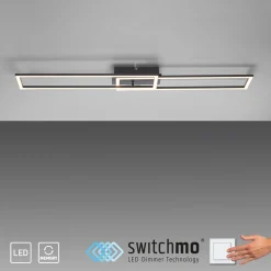 JUST LIGHT LED-Deckenleuchte 1flg schwarz