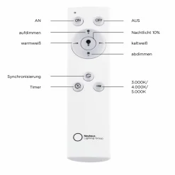 JUST LIGHT LED-Deckenleuchte 1flg weiß