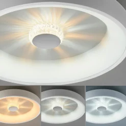 JUST LIGHT LED-Deckenleuchte 1flg weiß