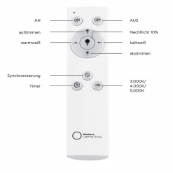 JUST LIGHT LED-Deckenleuchte 1flg grau