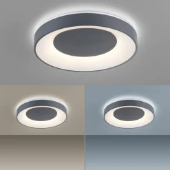 JUST LIGHT LED-Deckenleuchte 1flg grau