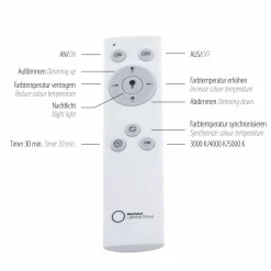 JUST LIGHT LED-Deckenleuchte 1flg weiß