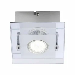 JUST LIGHT LED-Deckenleuchte 1flg silberfarben