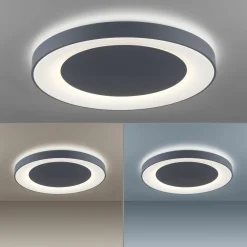 JUST LIGHT LED-Deckenleuchte 1flg grau