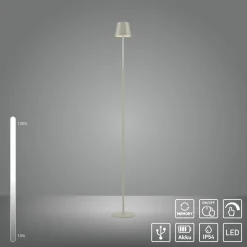 JUST LIGHT LED-Stehleuchte 1flg rot