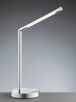 JUST LIGHT LED-Tischleuchte 1flg silberfarben