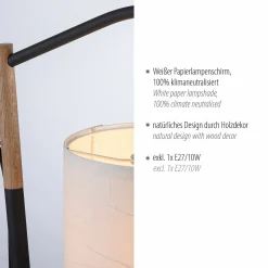 JUST LIGHT Tischleuchte 1flg weiß