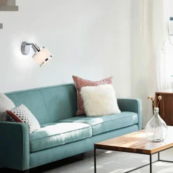 JUST LIGHT Wand- und Deckenleuchte 1flg silberfarben