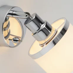 JUST LIGHT Wand- und Deckenleuchte 1flg silberfarben