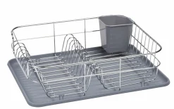 Justinus Geschirrabtropfständer silberfarbengrau