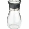Justinus Salzstreuer silberfarbenschwarztransparent