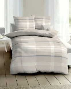 Kaeppel Satin-Bettwäsche grau