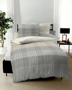 Kaeppel Satin-Bettwäsche grau