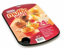 Kaiser 24er Mini-Muffinform 27x38cm schwarz