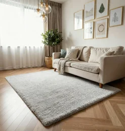 Karpi Hochflorteppich/Kunstfell weiß