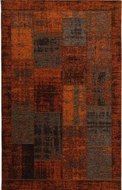 Karpi Moderner Webteppich orangerot