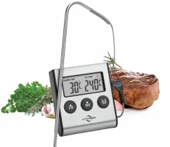 Küchenprofi Bratenthermometer silberfarben