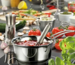 Küchenprofi Stielkasserolle 18cm silberfarben