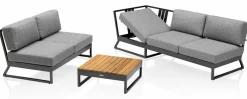KETTLER Lounge Eckset grau