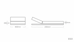 KETTLER Sonnenliege silberfarben