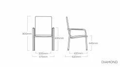 KETTLER Stapelsessel grau