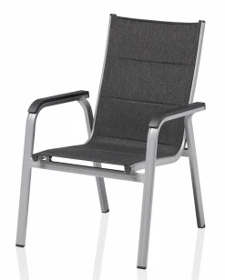 KETTLER Stapelsessel schwarzsilberfarben