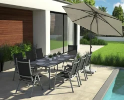 KETTLER Stapelsessel silberfarbengrau