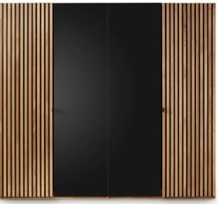 Kleiderschrank braunschwarz