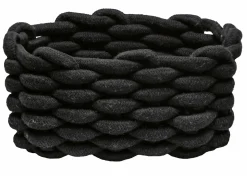 Kleine Wolke Aufbewahrungskorb schwarz