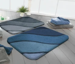 Kleine Wolke Badteppich blau