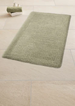 Kleine Wolke Badteppich grün