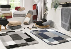 Kleine Wolke Badteppich grau