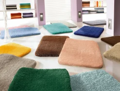 Kleine Wolke Badteppich rot