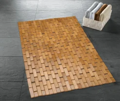 Kleine Wolke Bambusmatte beige