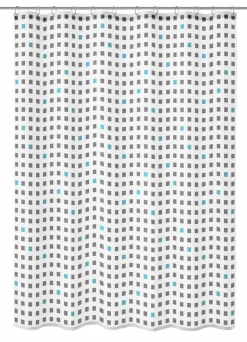 Kleine Wolke Duschvorhang grau