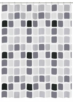Kleine Wolke Duschvorhang grau