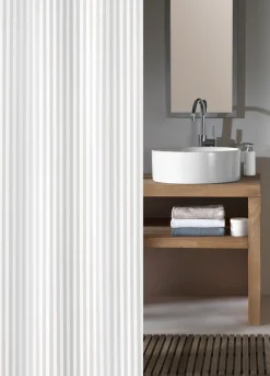 Kleine Wolke Duschvorhang weiß