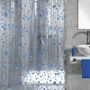 Kleine Wolke Duschvorhang blau