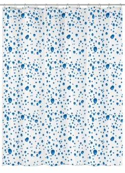 Kleine Wolke Duschvorhang blau