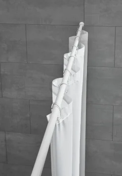 Kleine Wolke Duschvorhang-Federstange weiß