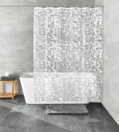 Kleine Wolke Duschvorhang weiß