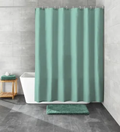 Kleine Wolke Duschvorhang blau