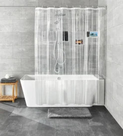 Kleine Wolke Duschvorhang weiß