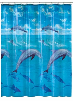 Kleine Wolke Duschvorhang mehrfarbig