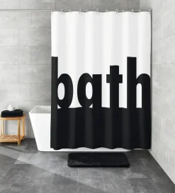 Kleine Wolke Duschvorhang grau