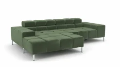 Lascondo Eckgarnitur grün